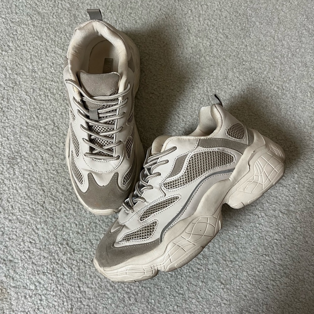 NA-KD Gray and White Sneakers